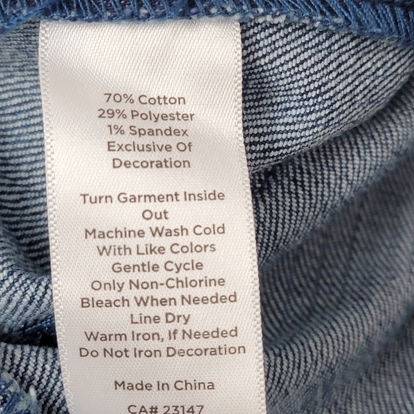 Talbots Women's High Waist Straight Leg Ankle Sequin Side Stripe Jean  Sz 16 NEW - Picture 14 of 16